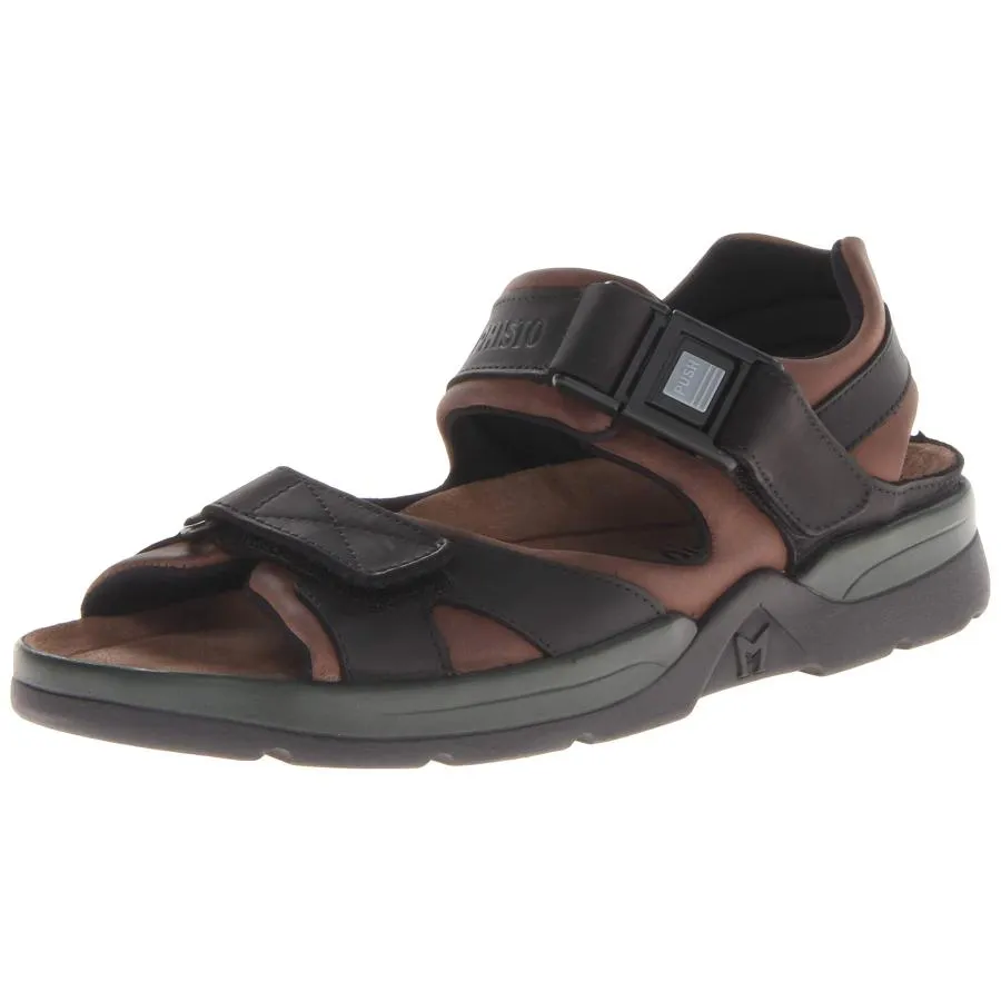 【並行輸入品】Mephisto Men's Shark Dark Brown/Black Waxy Leather 43 D EU Mephis