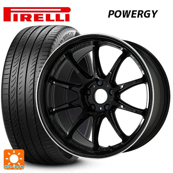 送料無料 サマータイヤホイール 4本セット 225/40R18 92W XL ピレリ パワジー 正規品 ワーク エモーション ZR10 18-7.5J