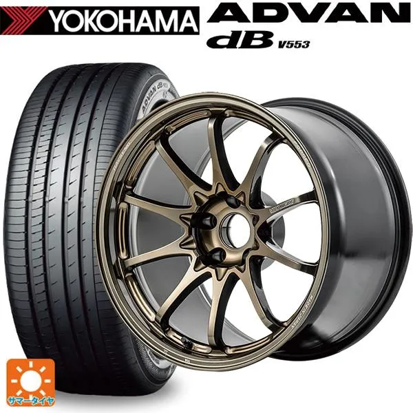 トヨタ GRカローラ(4BA-GZEA14H)用 265/35R18 97W XL ヨコハマ アドバンデシベル V553 正規品 ボルクレーシング C