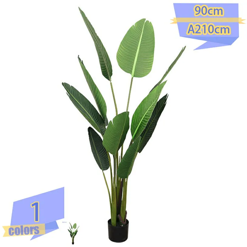 人工観葉植物 旅人木 消臭 抗菌 正月飾り フェイクグリーン 造花 リアルな観覧植物 フェイク インテリア用 おしゃれな人工植物 和室飾り リビング 人工樹木 大型 枯れない植物 害虫駆除不要 水やり不要 本物そっくり tribal-shop