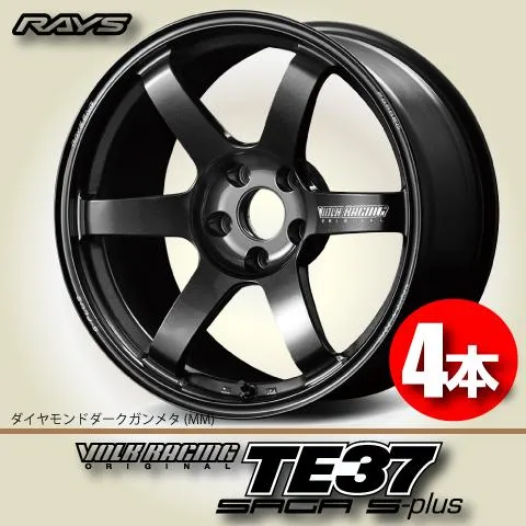 納期確認必須 4本価格 RAYS VOLK RACING TE37 SAGA S-plus MM 18inch 5H114.3 9J+35 レイズ ボルクレーシング サーガ