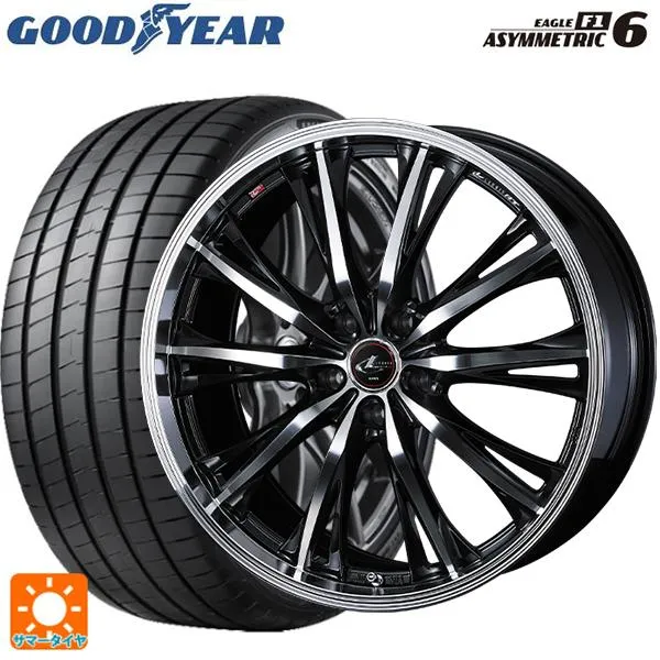 送料無料 サマータイヤホイールセット 225/40R19 93Y XL グッドイヤー イーグル F1 アシメトリック6 ウェッズ レオニス RT 19