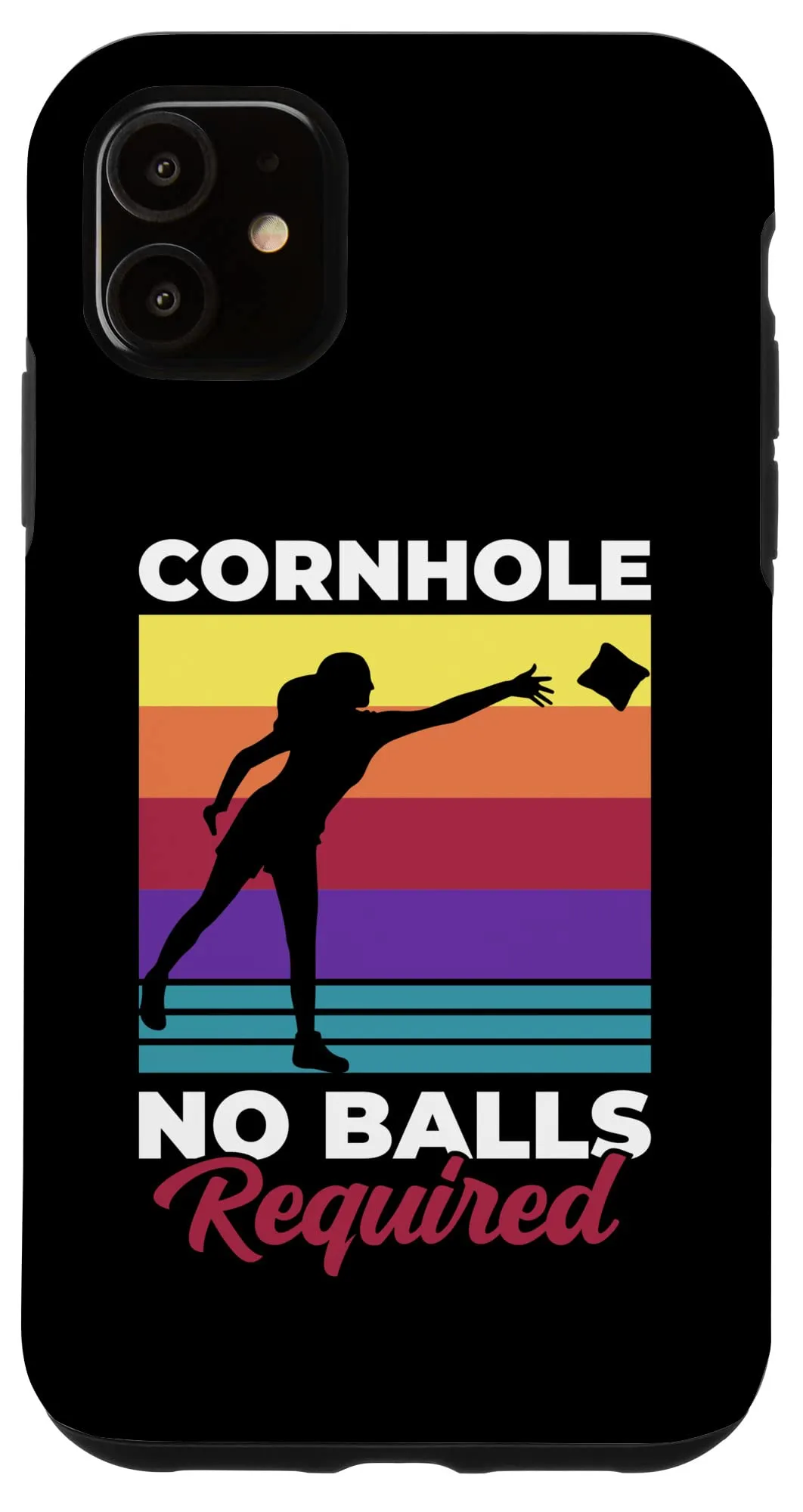 iPhone 11 Cornhole No Balls Required Cornhole Mom Cornhole Mother スマホケース