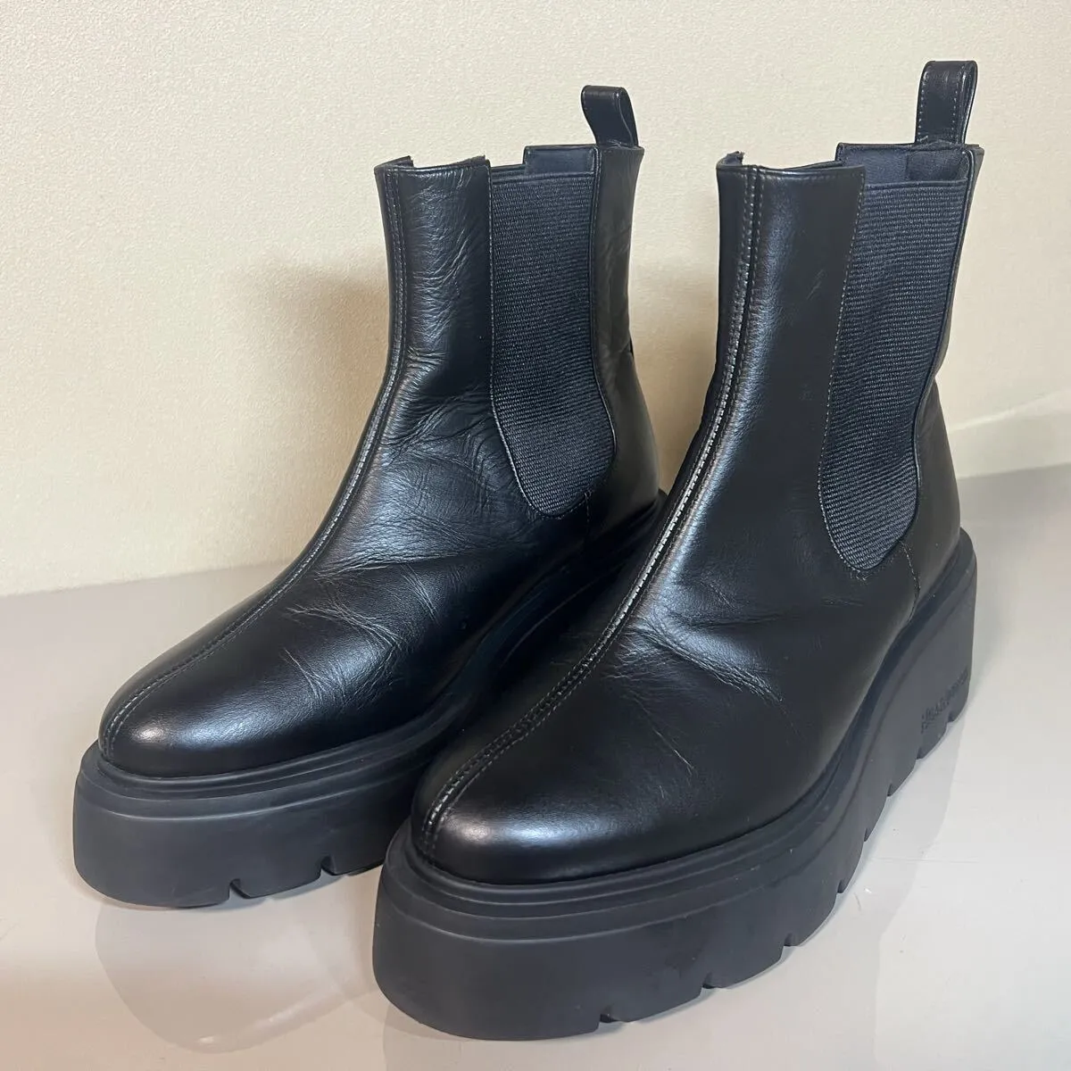 HILLS AVENUE ヒルズアベニュー サイドゴアブーツ ブラック 黒 厚底 24cm レディース
