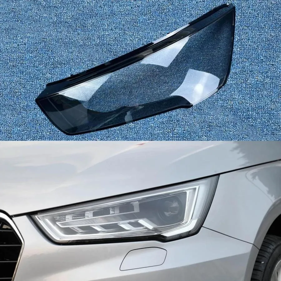 【並行輸入品】アウディ A1 2015 2018 用、オートヘッドランプライトケース車のフロントヘッドライトレンズカバーランプシェードガラスラン