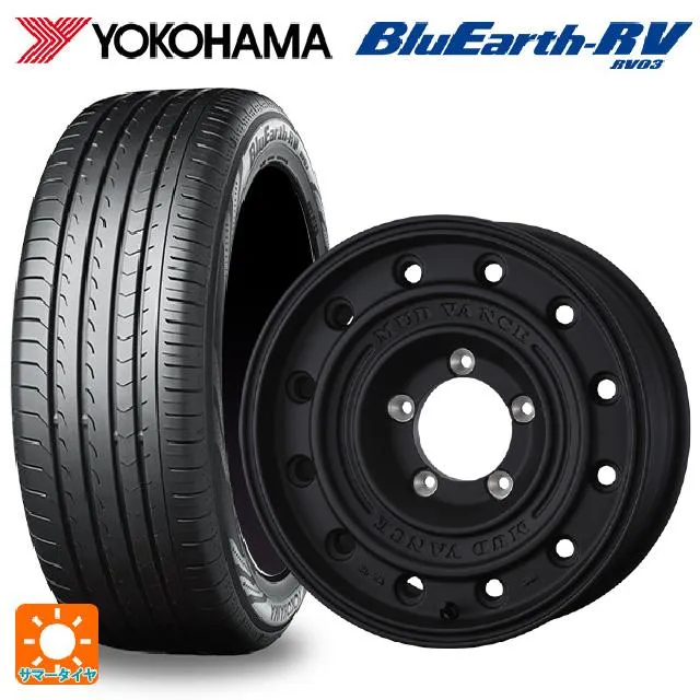 送料無料 サマータイヤホイールセット 205/55R16 91W ヨコハマ ブルーアース RV03 ウェッズ マッドヴァンス CL 16-7J