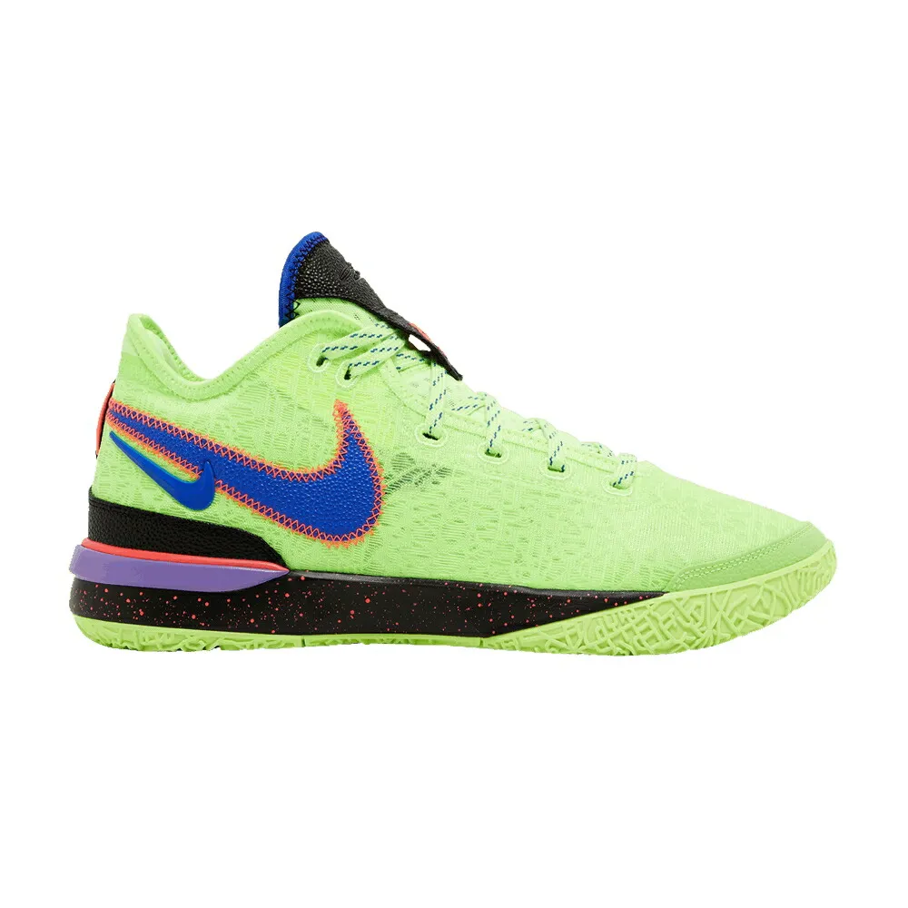 ナイキ ズーム レブロン 緑 グリーン 青色 ブルー GLITCH スニーカー メンズ NIKE ZOOM LEBRON NXXT GEN / GHOST GREEN RACER BLUE SPACE