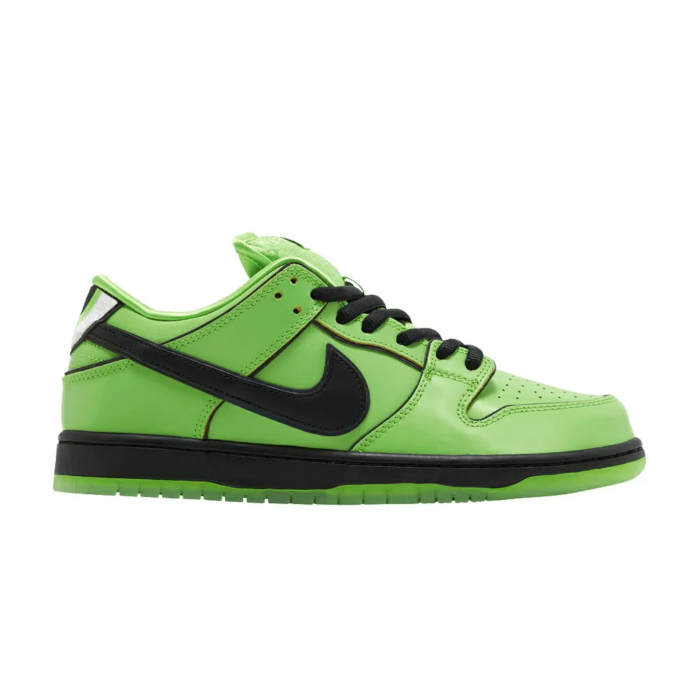 ナイキ ダンク プロ エスビー 緑 グリーン 黒色 ブラック ピンク ダンクロー BUTTERCUP スニーカー メンズ NIKE THE POWERPUFF GIRLS X DUNK LOW PRO SB QS / MEAN GREEN BLACK LOTUS PINK