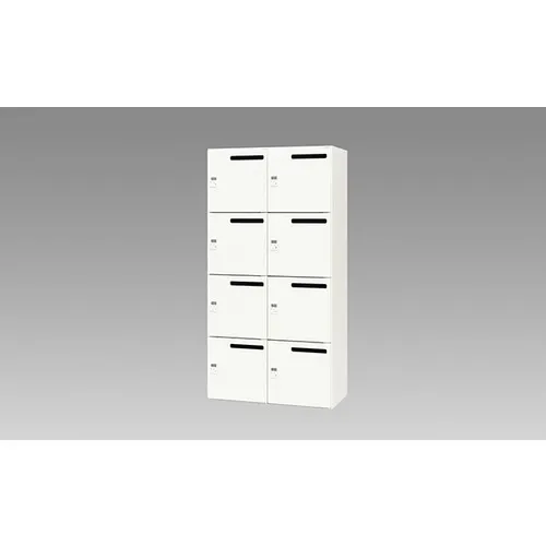 NAIKI ( ナイキ ) パーソナルロッカー CW型 8人用 ホワイト ダイヤル錠 (メール投入口付) ( CW-0918PLMD8-WW ) (株)ナイキ 【メーカー取寄】