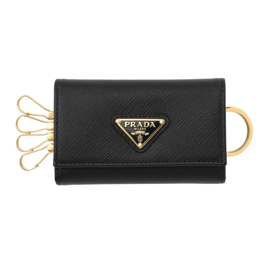 プラダ PRADA キーケース ブラック レディース 1pg004-qhh-f0002