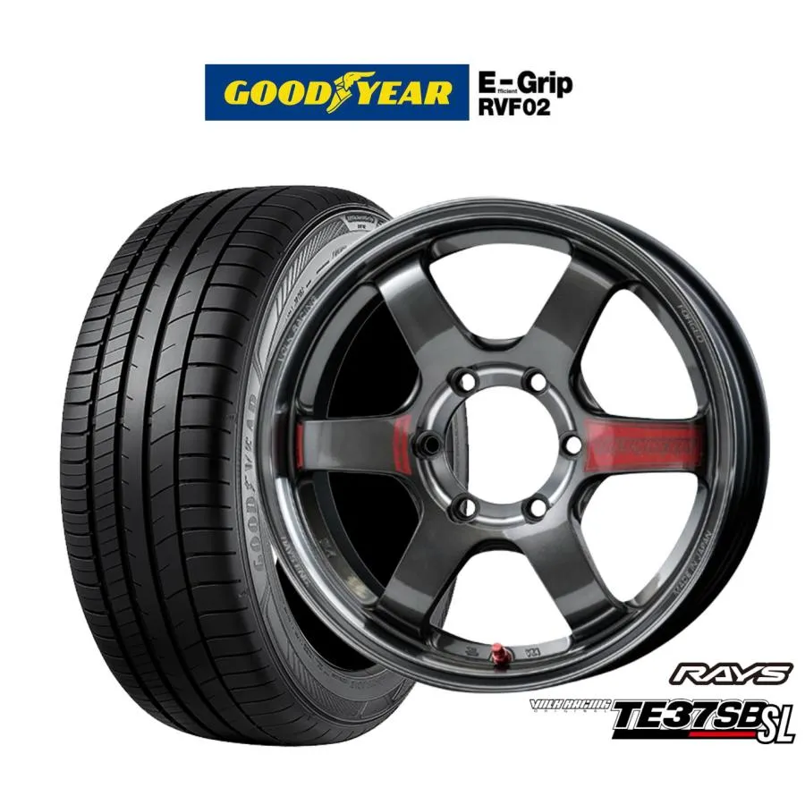 サマータイヤ ホイール4本セット レイズ ボルクレーシング TE37 SB SL グッドイヤー エフィシエント グリップ RVF02 215/60R17