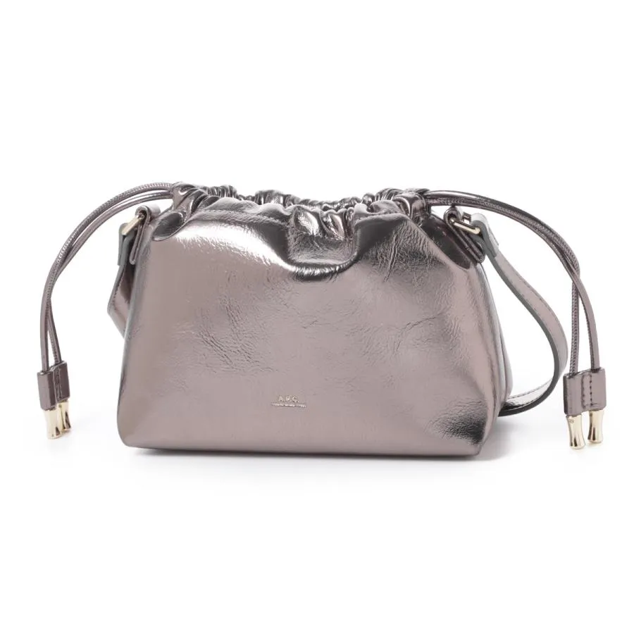 アーペーセー A.P.C. ショルダーバッグ 2WAY NINON MINI BAG ミニバッグ シルバー レディース puabz-f61582-rap