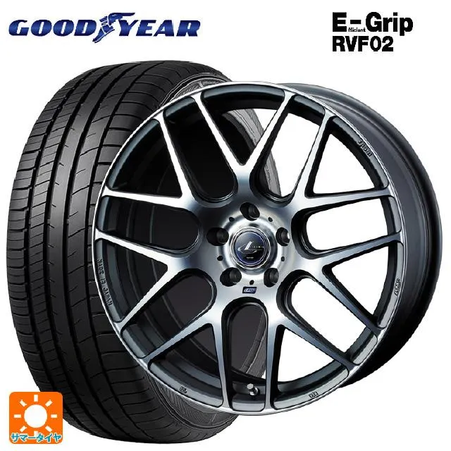 ミツビシ デリカD:5(3DA系)用 225/55R18 102V XL グッドイヤー エフィシェントグリップ RVF02 レオニス ナヴィア06