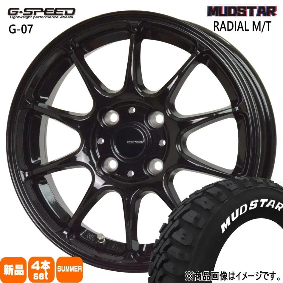 トヨタ タンク ルーミー パッソ  マッドスター 165/65R14 79S RADIAL MT 夏用 サマータイヤ G・speed G-07 14インチ