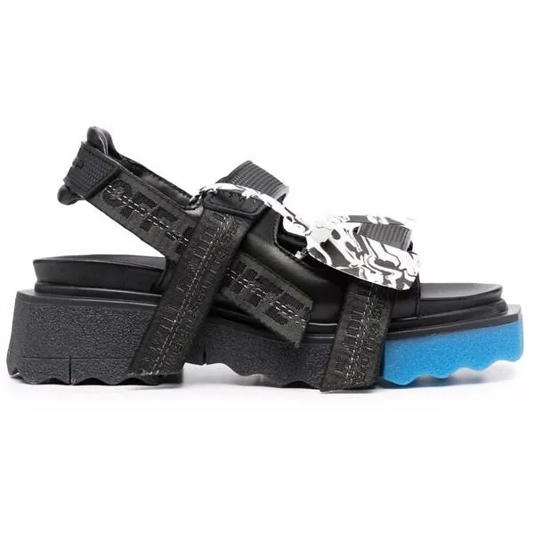 OFF-WHITE オフホワイト レディース スニーカー OFF-WHITE Trek Strap Sponge Sandals Black Blue (Women's) 【サイズ US_8(25.0cm)】Black/Blue