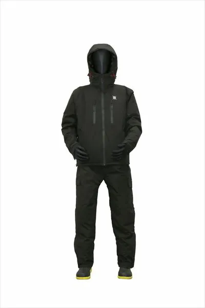 クロスファクター 防寒服アウター WBA2304 防水防寒ウィンター 透湿ストレッチスーツ上下セット ブラック 3L