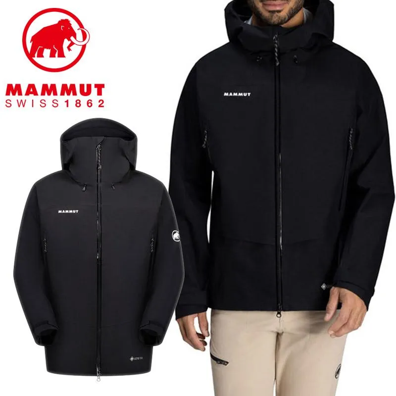 MAMMUT マムート Alpine Guide HS Hooded Jacket AF Men アルパイン ガイド ハードシェル フーデッド ジャケット S M L ブラック 日本正規輸入販売品