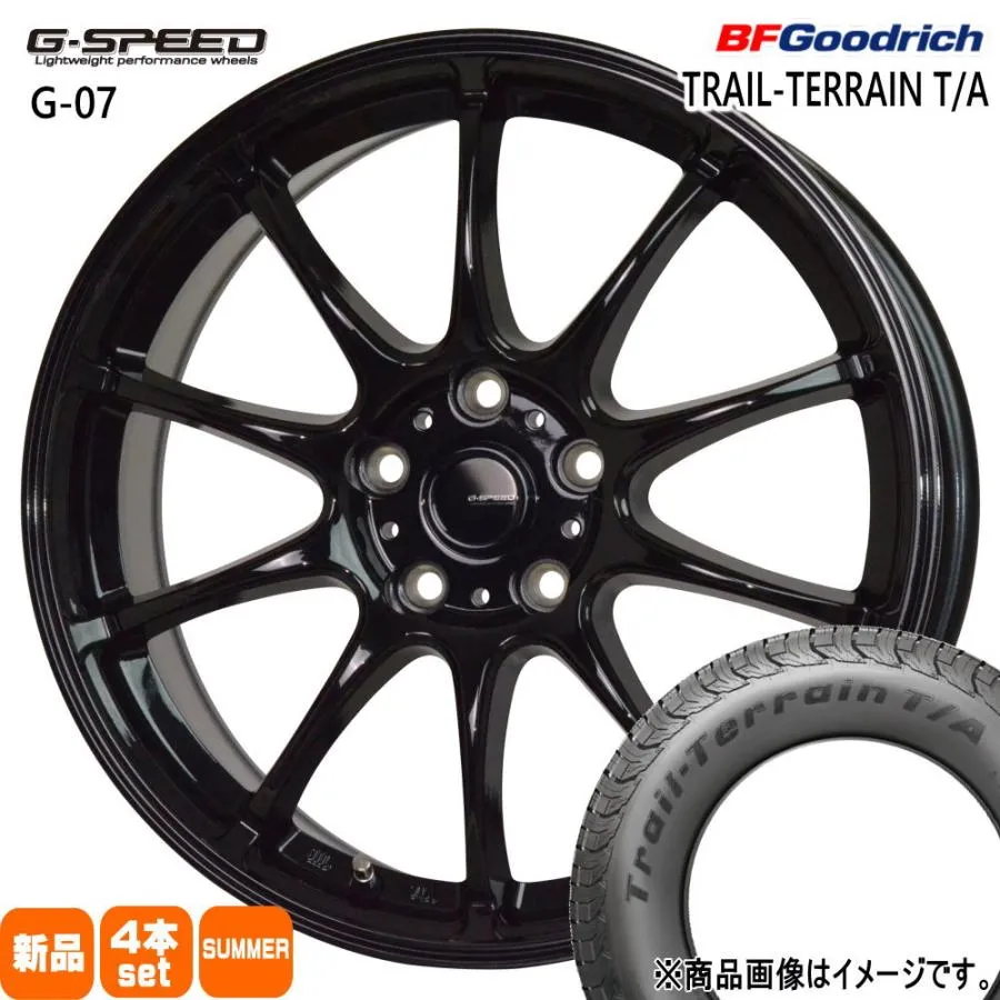 30系アルファード/デリカD5/T31エクストレイル BFグッドリッチ 225/60R17 99H TRAIL-TERRAIN T/A 夏用 サマータイヤ G・speed G-07 17インチ