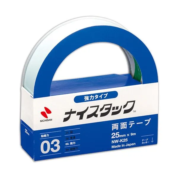 【ポイント20倍】(まとめ) ニチバン ナイスタック 両面テープ 強力タイプ 大巻 25mm×9m NW-K25 1巻  【×30セット】