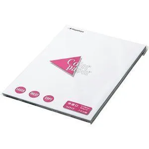 （まとめ） 長門屋商店 Color Paper A4 中厚口 白 ナ-3201 1冊（100枚） 〔×10セット〕
