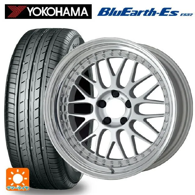 送料無料 サマータイヤホイールセット 185/55R16 83V ヨコハマ ブルーアースEs ES32 ワーク マイスター M1 3ピース 16-6J