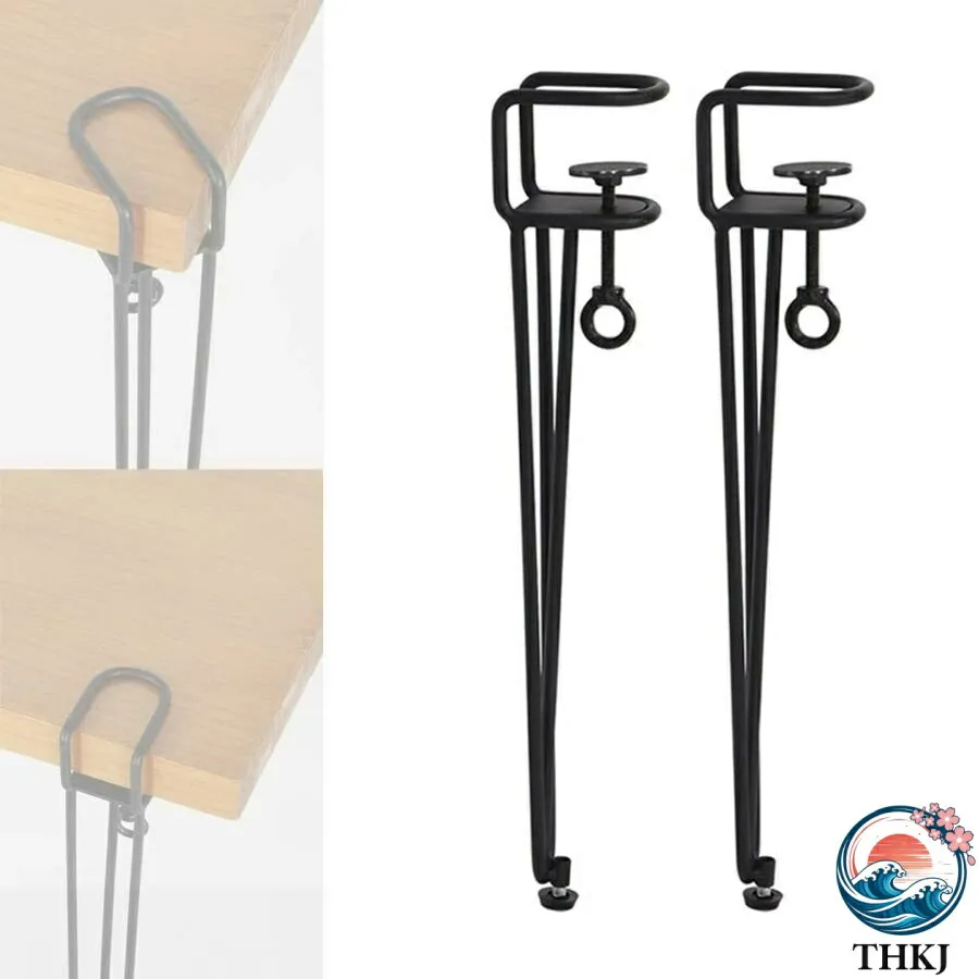 家具 テーブル脚 クリップ式 F型 調節可能 金属製の家具の脚 ダイニングデスク脚 THKJ 45 75cm 5 cmの木の板 テーブルクランプ脚 鉄脚 サ 省スペース