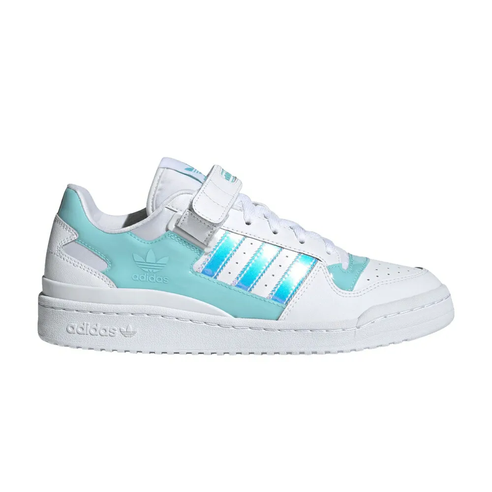 アディダス フォーラム 白色 ホワイト アクア ピンク WHITE IRIDESCENT スニーカー メンズ ADIDAS FORUM LOW / CLOUD WHITE PULSE AQUA PINK TINT