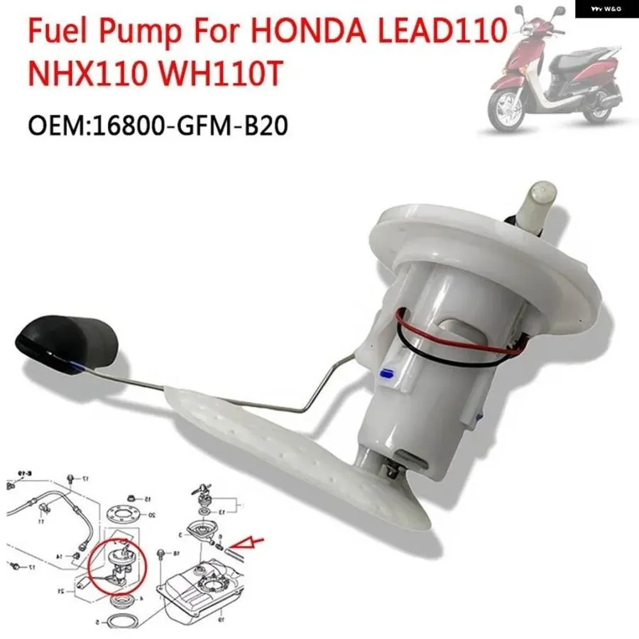 並行輸入品 16800-GFM-B20 ホンダ WH110T LEAD110 NHX110 LEAD NHX 110 110CC オートバイ 燃料 ポンプ タンク燃料 ポンプ アセン