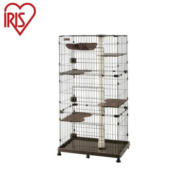 アイリスオーヤマ キャットランドケージ キャットランドケージ PCLC-903 ダークブラウン IRIS OYAMA 代引不可