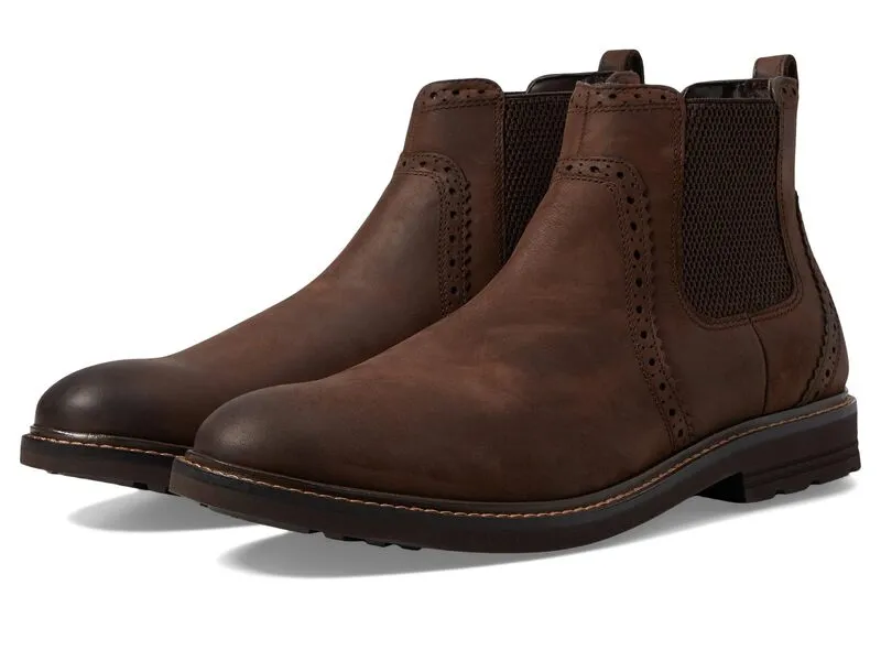 ノンブッシュ メンズ シューズ ブーツ・レインブーツ チェルシー レザー Nunn Bush Otis 2.0 Chelsea Fashion Leather Boot Brown ブラウン