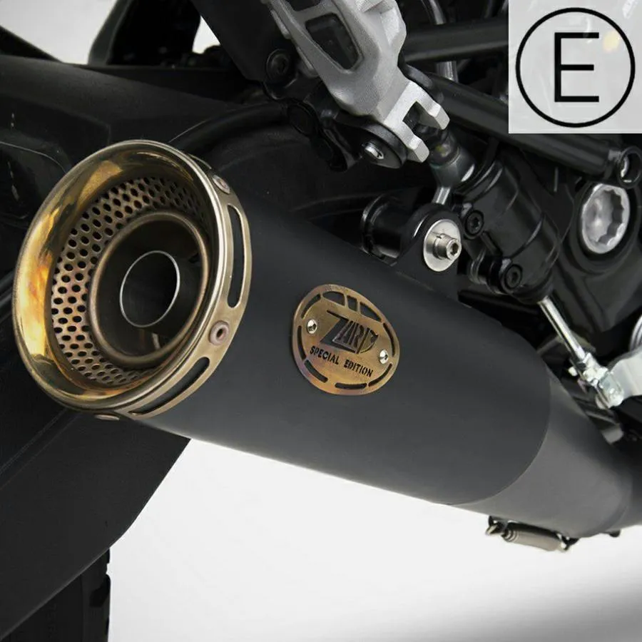 DUCATI スクランブラー デザートスレッド 17-20 スリップオンマフラー \"ZUMA\" EURO4 ブラック/ブロンズ ZARD