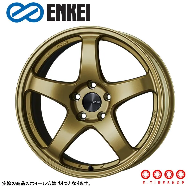 エンケイ PF05 15×8.0J PCD100 4H INSET+25 ボア径φ67 ゴールド G 15インチ ENKEI パフォーマンスライン ホイール 単品1本