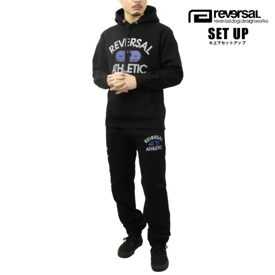 リバーサル メンズ セットアップ 正規販売店 REVERSAL パーカー reversal ATHLETIC SWEAT HOODIE & SWEAT PANTS SET UP rv25aw202 rv25aw408 BLACK