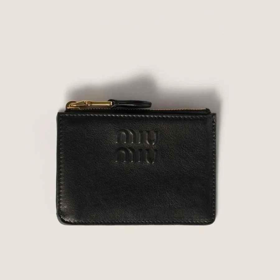 ミュウミュウ MIU MIU ナッパレザー カードホルダー 5MC093_AEFX_F0002【ブラック 】【送料無料】【正規品】