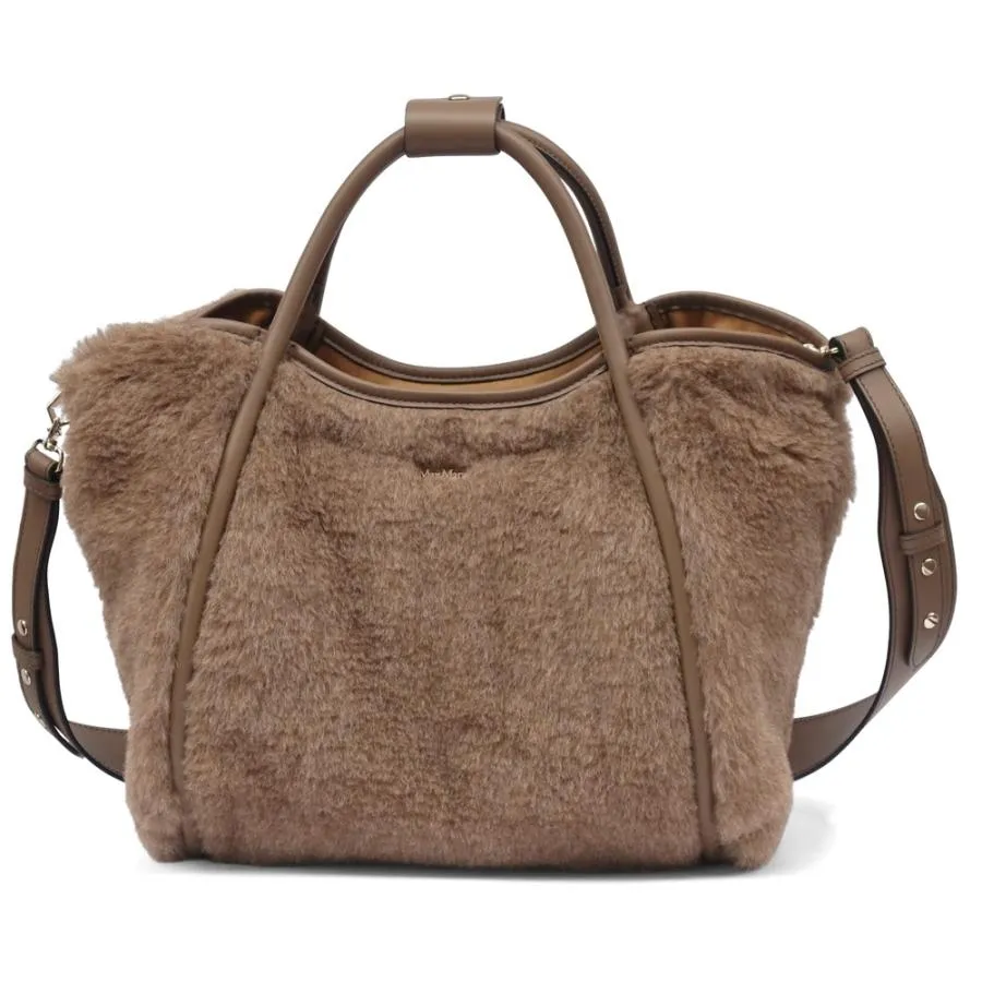 MAX MARA マックスマーラ TMARINS4 2WAYバッグ Tマリン テディベア スモール 2524516102 005 CACHA SCURO（ブロンズ） カシミア混