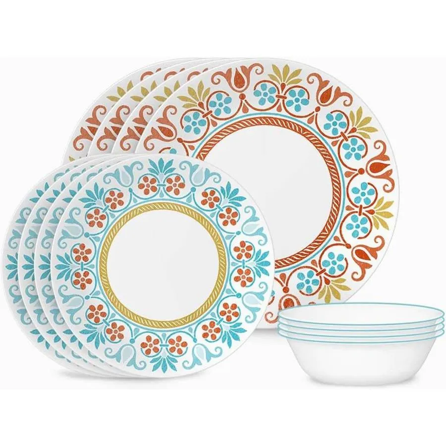 コレール 食器12点セット 食器セット テラコッタ ドリームズ ディナーウェア お皿セット Corelle Dinnerware Set Terracotta Dreams 大皿 小皿 スープ皿