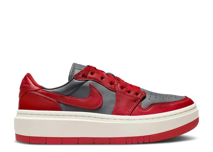 【 AIR JORDAN WMNS JORDAN 1 ELEVATE LOW UNLV / DARK GREY SAIL VARSITY RED 】 ナイキ 灰色 グレー 赤 レッド エアジョーダン スニーカー レディース