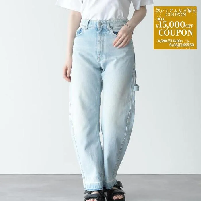 【20％OFF】STELLA MCCARTNEY ステラ マッカートニー デニム パンツ ワイド レッグ ミッドライズ ジーンズ 6D02433SPH62 レディース