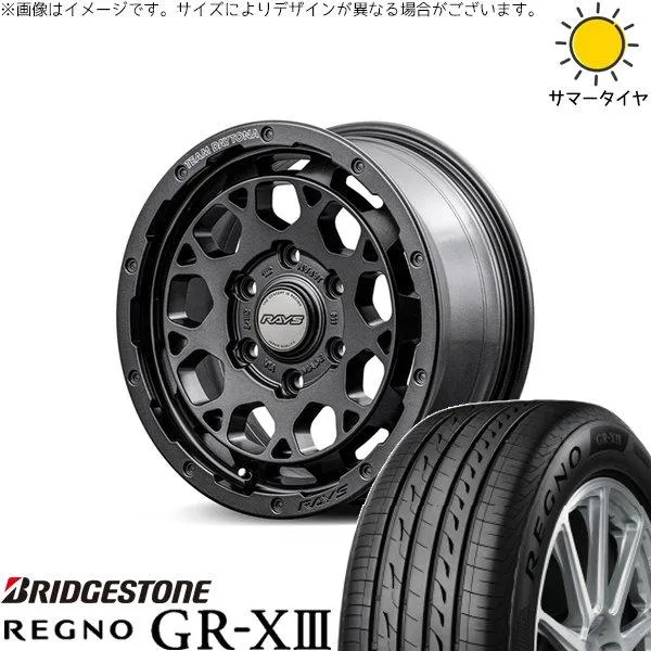 デリカミニ ハスラー 165/60R15 ホイールセット | レグノ GR-X3 \u0026 チームデイトナ M9+ スペックM 15インチ 4穴100