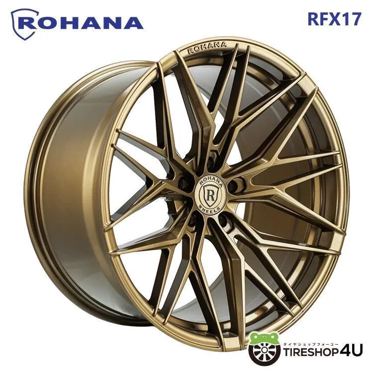 ROHANA RFX17 19x11.0J 5/120 +33 グロスブロンズ 新品ホイール1本価格 【代引き不可】