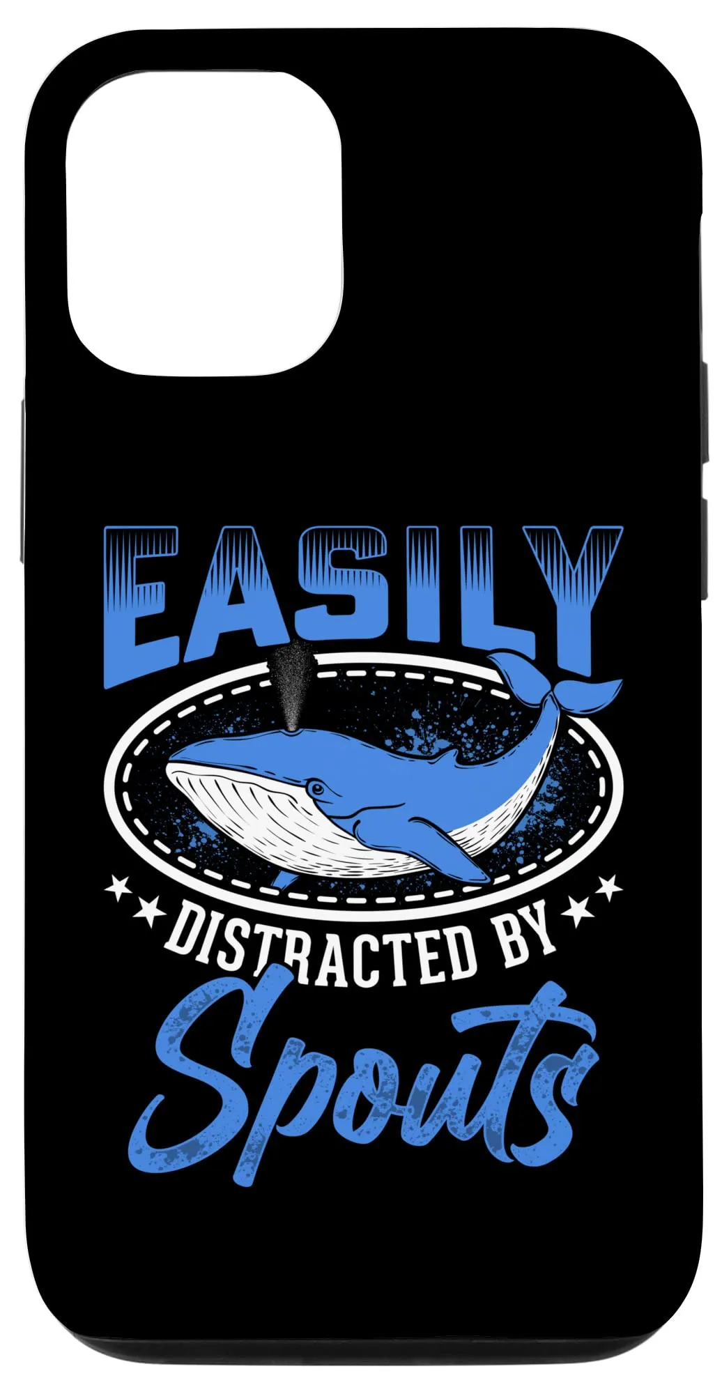 iPhone 12/12 Pro Cetacean Whale Watchingのスパウトによって簡単に気を散らされる スマホケース