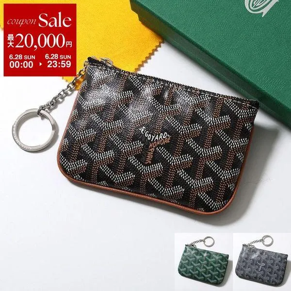 GOYARD ゴヤール コインケース Senat Nano Key Pouch セナナノ キーポーチ レディース メンズ レザー キャンバス キーケース ミニ財布 カラー3色