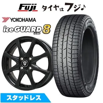 パンク保証付き 新品 ルーミー・パッソ・ジャスティ・トール スタッドレスタイヤ ホイール4本セット 165/65R14 IG80 エステローザ FSV 5.5J 14インチ