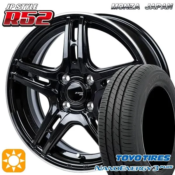 サマータイヤ ホイール4本セット 175/65R14インチ 4H100 MONZA JPスタイル R52 トーヨー ナノエナジー3プラス