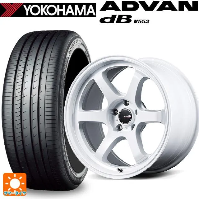 送料無料 サマータイヤホイールセット 225/40R18 92W XL ヨコハマ アドバンデシベル V553 正規品 エムアイディー MIDレーシング