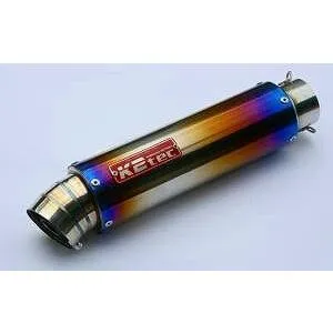K2TEC ケイツーテック 汎用サイレンサー チタン STD 3ピース 86・280・60.5／P50 バンド 補修・汎用サイレンサー マフラー