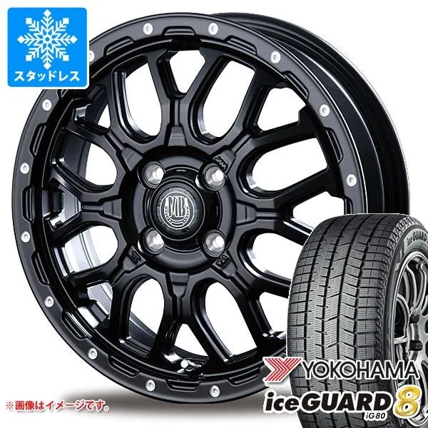スズキ ハスラー用 スタッドレス ヨコハマ アイスガードエイト iG80 165/70R14 81Q インターミラノ マッドバーン XR-800M