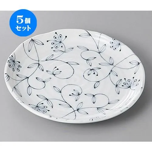 5個セット☆ 丸盛皿 ☆夢の花７.０皿 [ 21.4 x 2.7cm ] | 盛皿 大皿 和食器 洋食器 おしゃれ 業務用