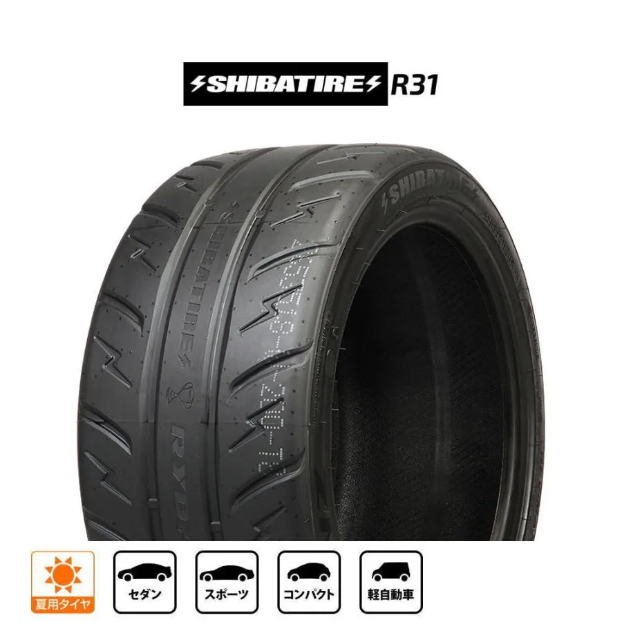 SHIBATIRE シバタイヤ 200R (R31) 205/50R16   サマータイヤ単品(1本〜)