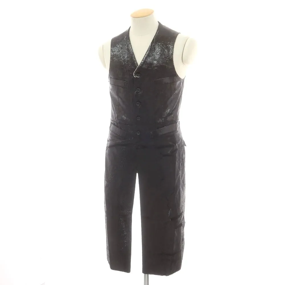 【中古】コムデギャルソンオムプリュス COMME des GARCONS HOMME PLUS 2025年春夏 ロングベスト ブラック【サイズS】【S/S/A/W】【状態ランクA】【メンズ】[APD]